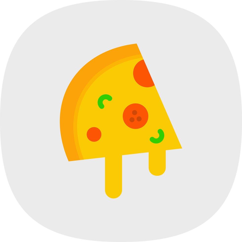 Pizza Slice Vector Icon Design