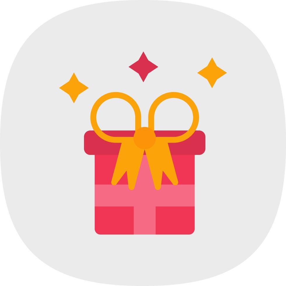 New Year Gift Vector Icon Design