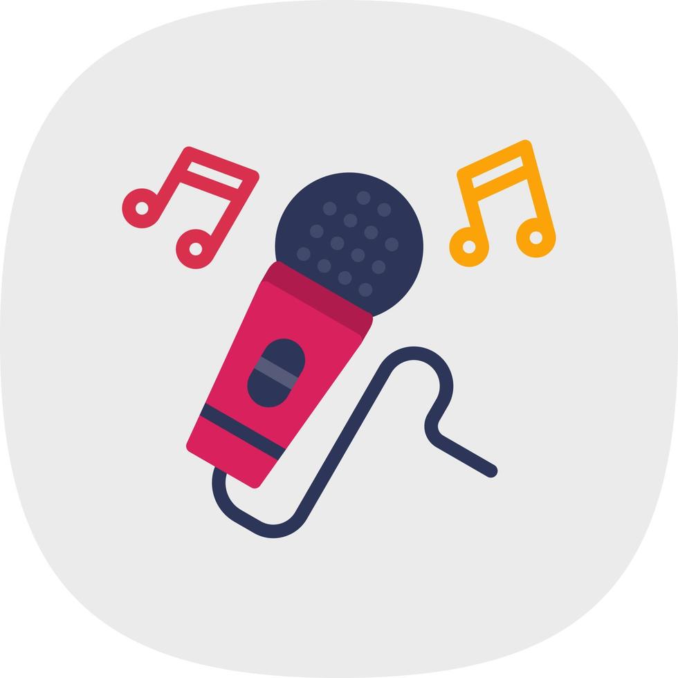 diseño de icono de vector de karaoke