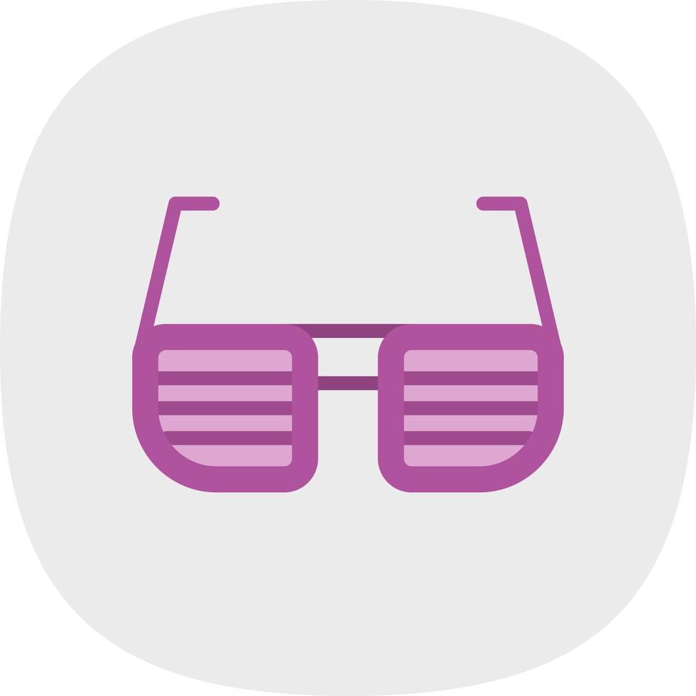 diseño de icono de vector de gafas divertidas