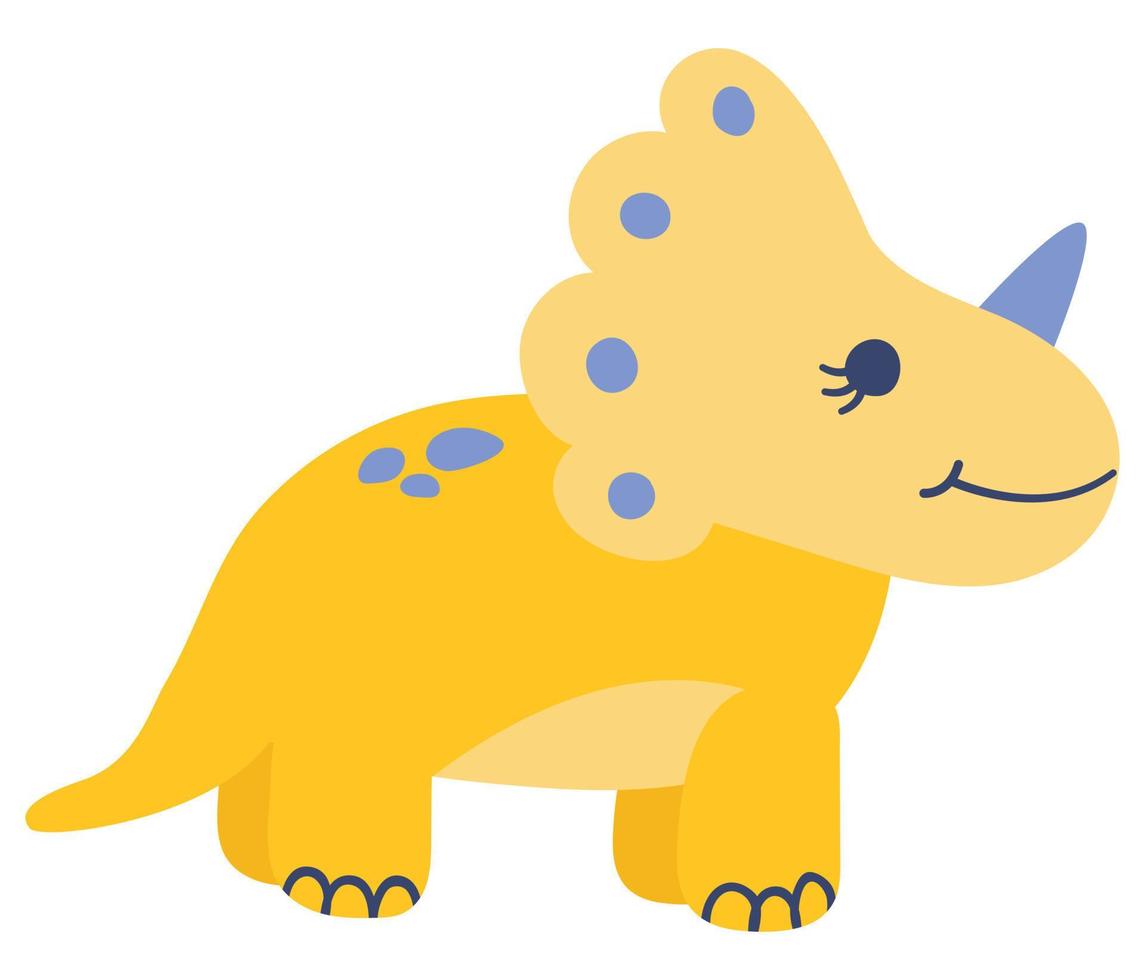 Dino girl. Cute hand drawn dinosaur. Drawn style. White background, isol. Previous illustration. vector