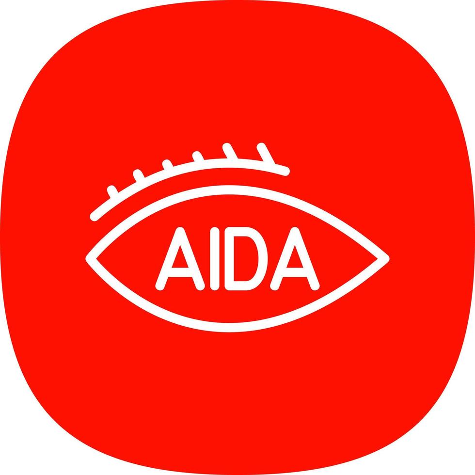 diseño de icono de vector de aida