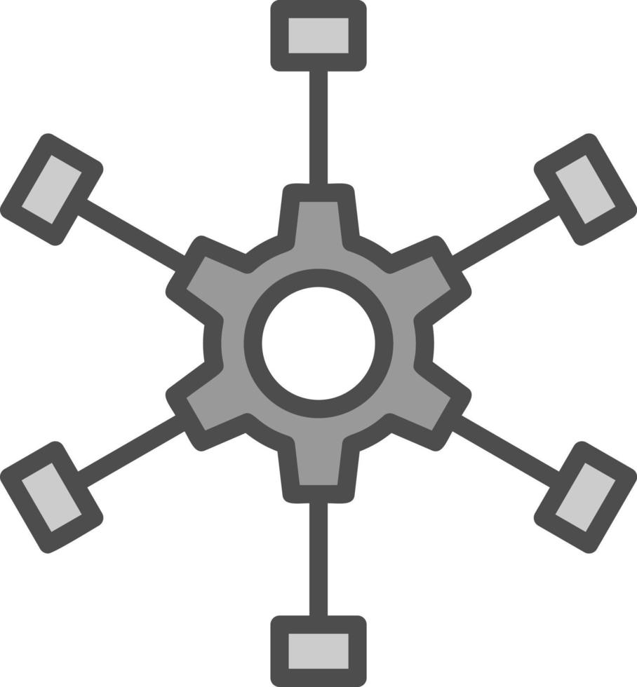 Outsource Management Vector Icon Design