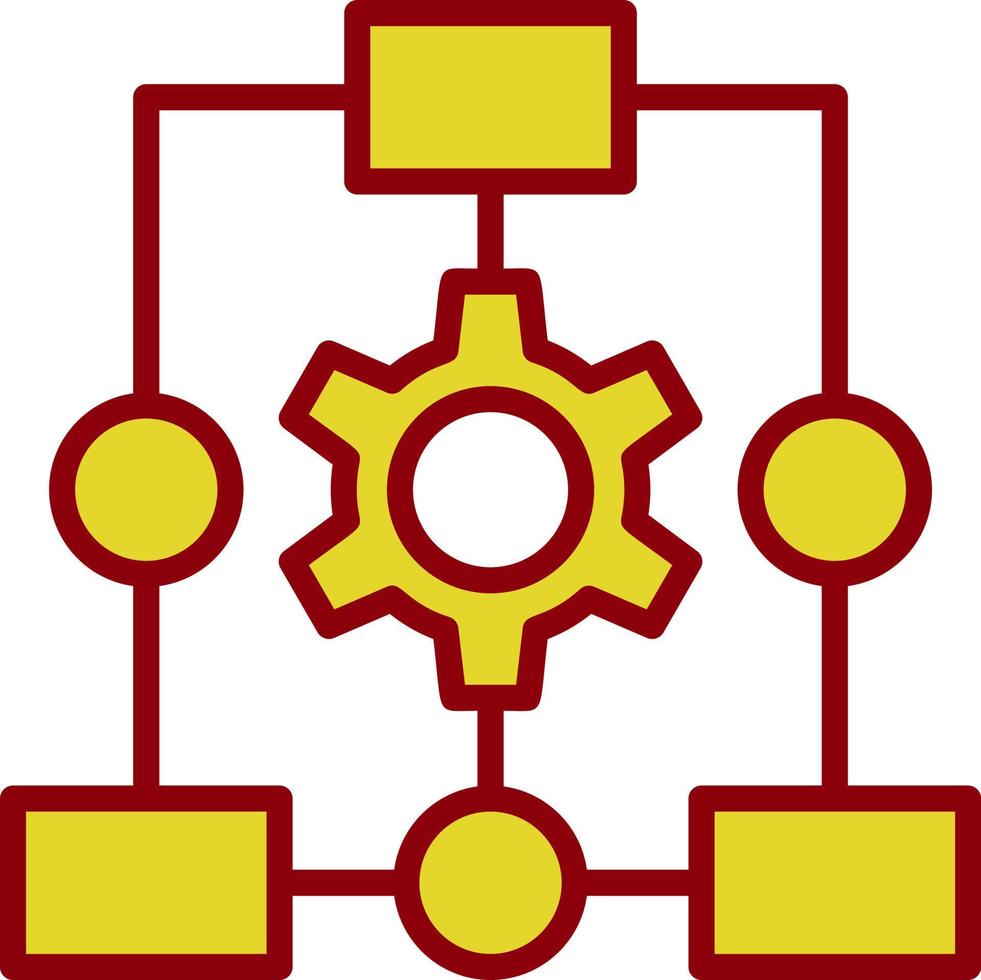 Workflow Process Vector Icon Design