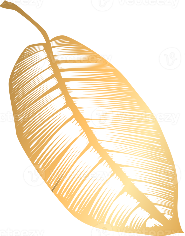 icono de hoja de oro png