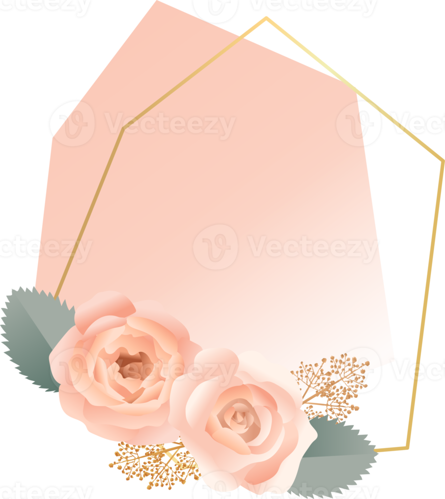 rose flower label png