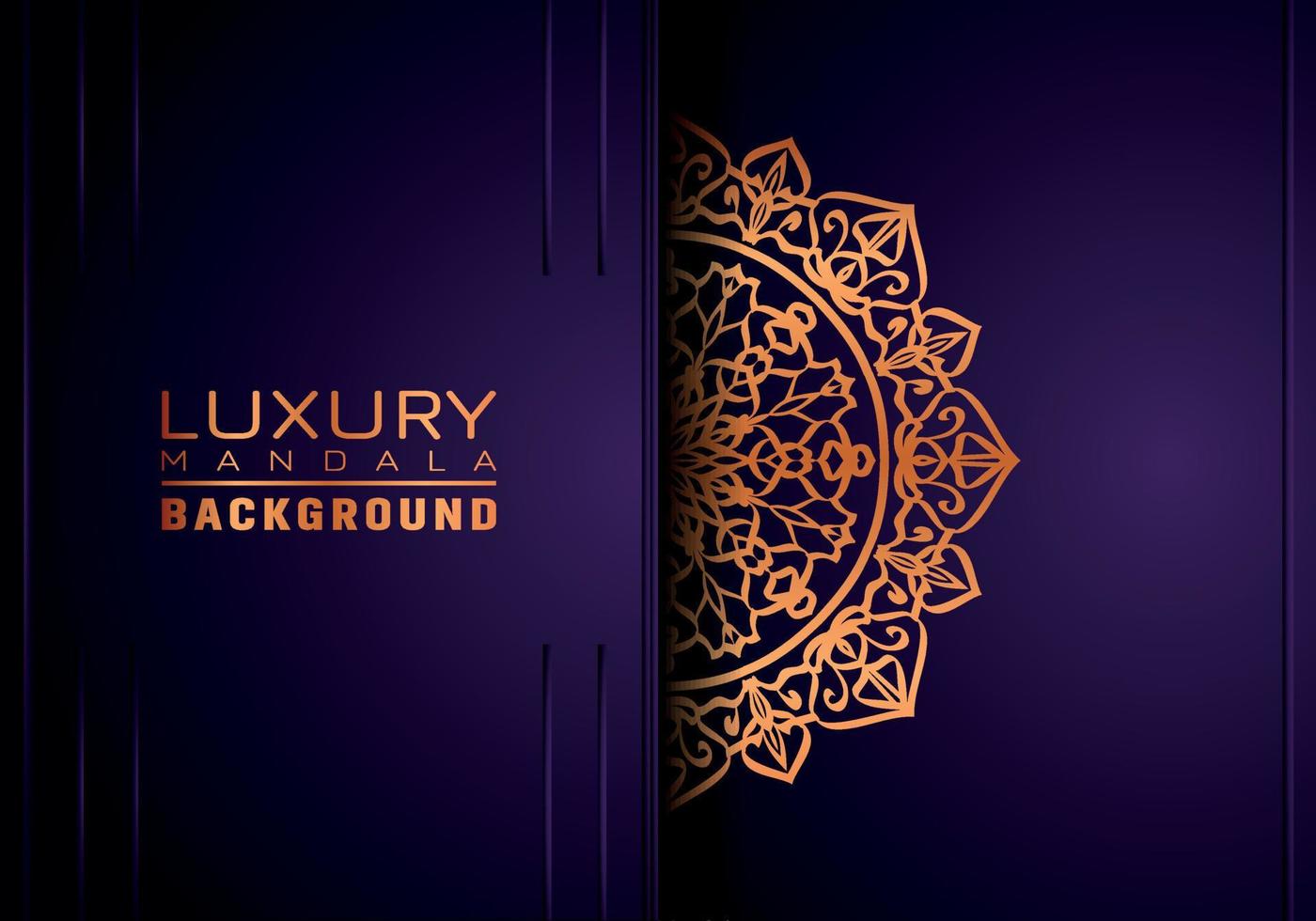 Luxury ornamental mandala background, arabesque style vector