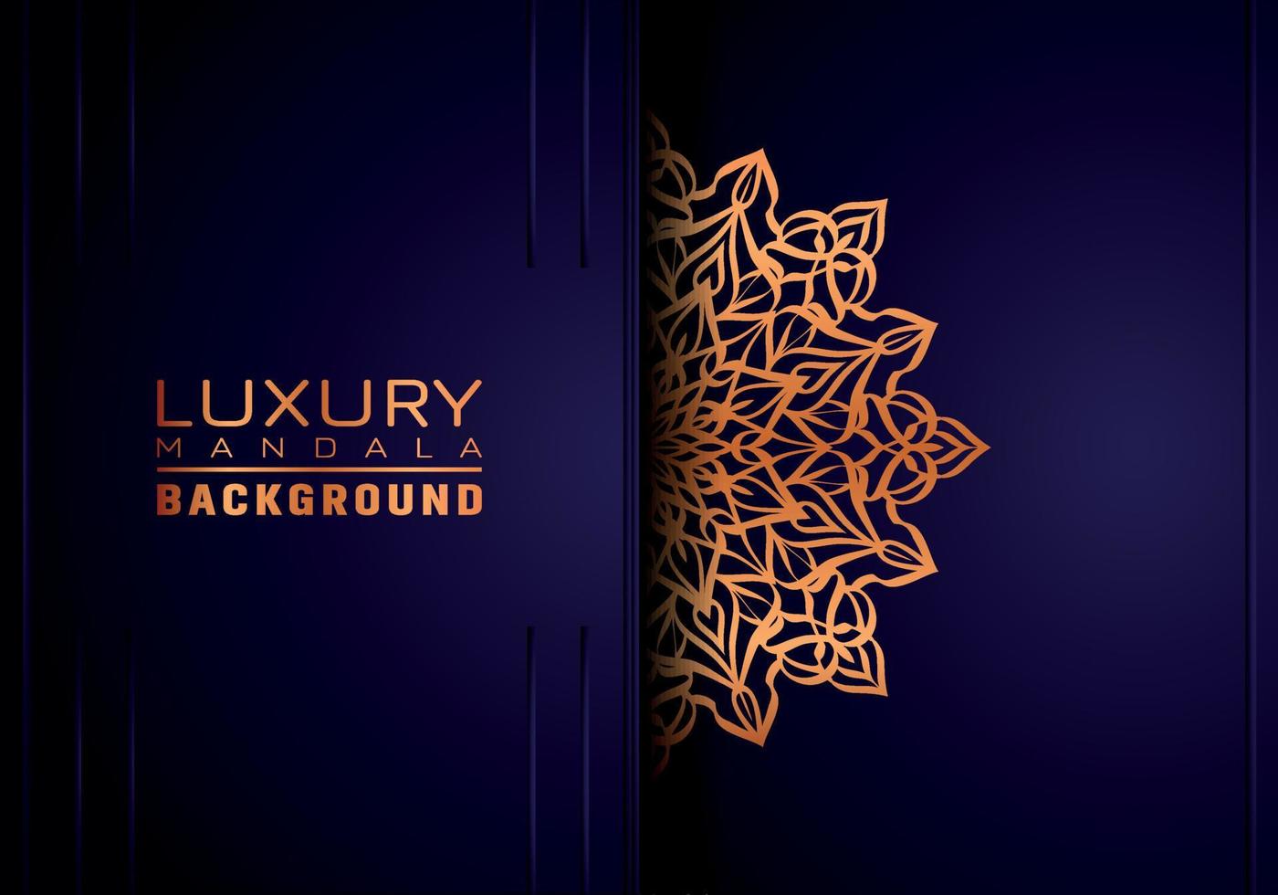 Luxury ornamental mandala background, arabesque style vector