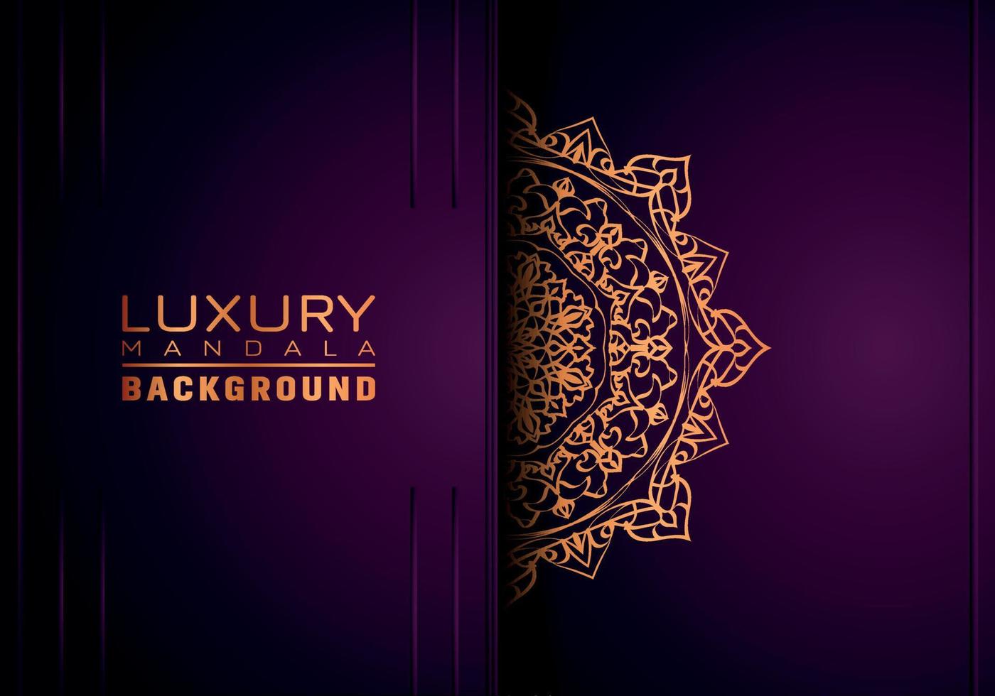 Luxury ornamental mandala background, arabesque style vector