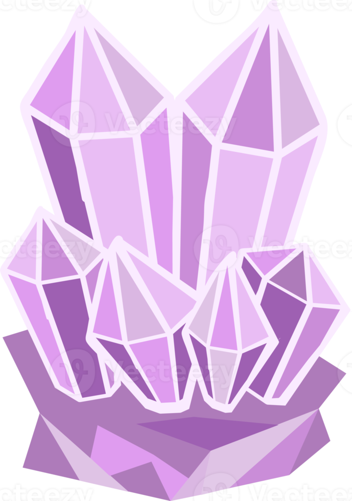 icône de cristal d'améthyste png