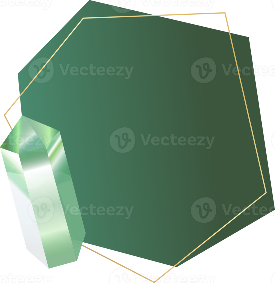 emerald, green crystal and gem border label png
