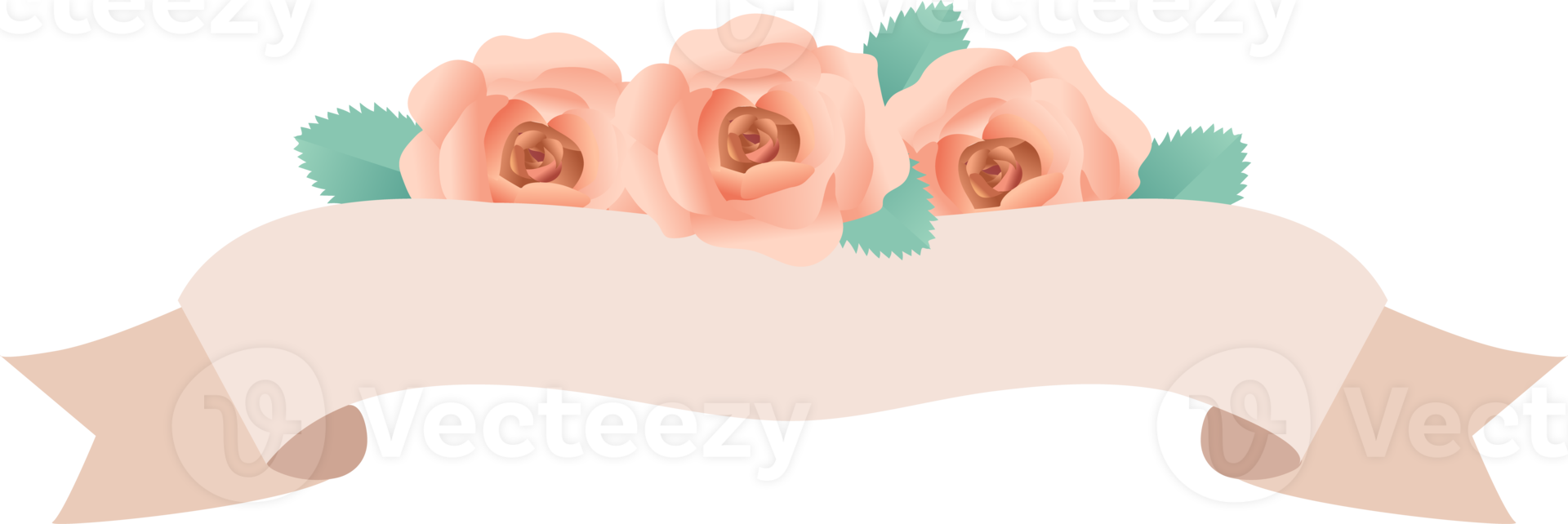 rose flower label png