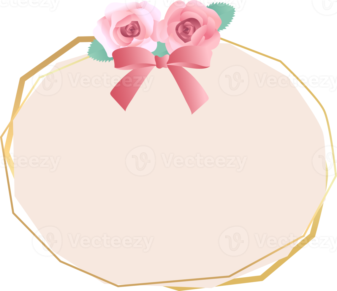 rose flower label png