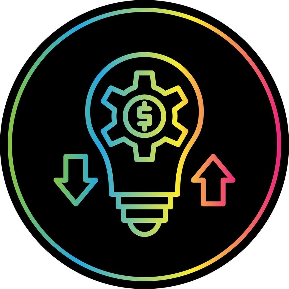 Project Revenue Vector Icon Design