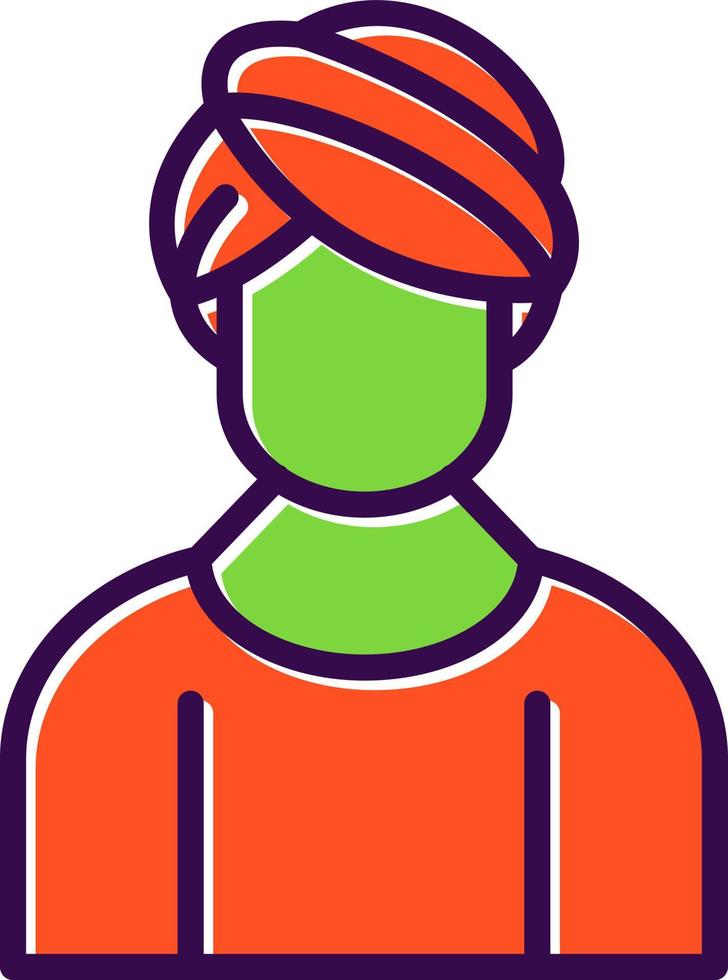 Hair Mask Vector Icon Design