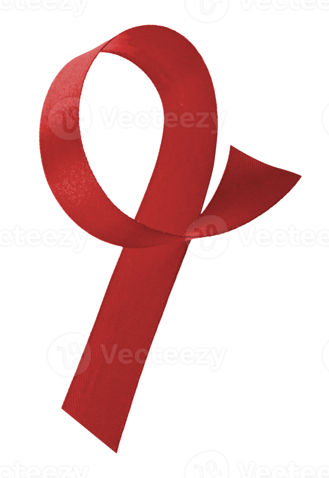 red ribbon isolated png