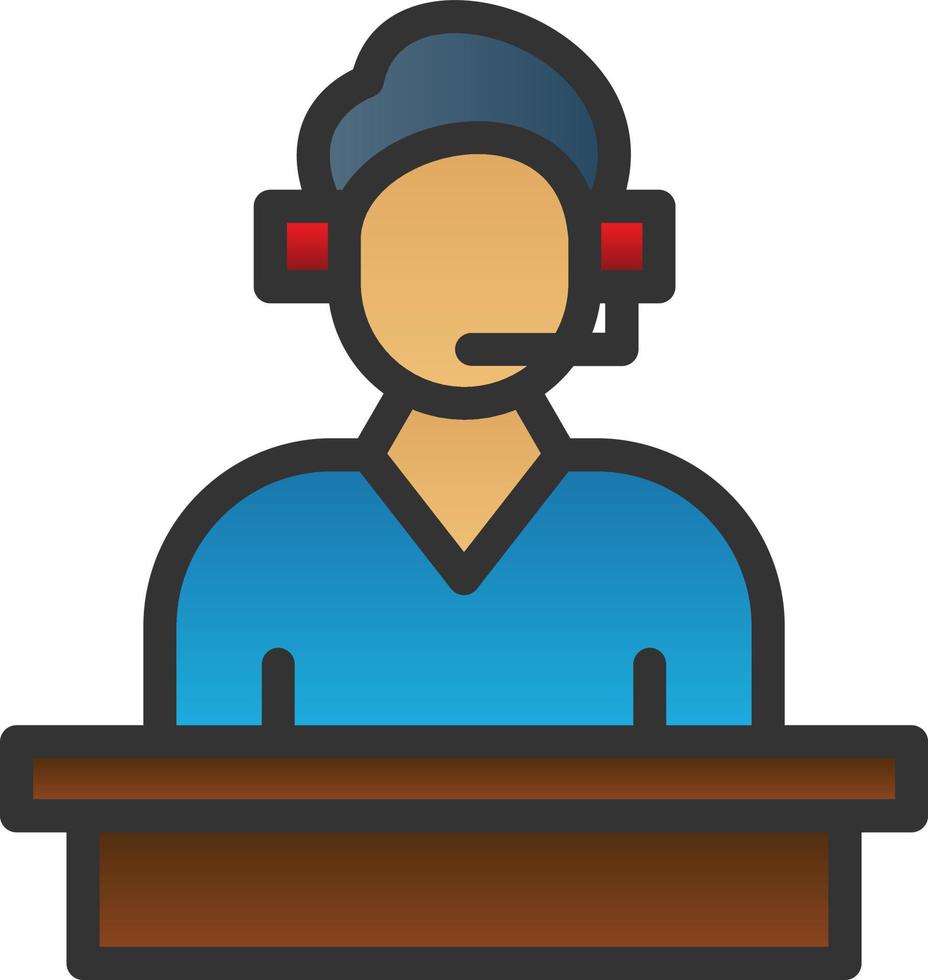 Customer Service Vector Icon Design