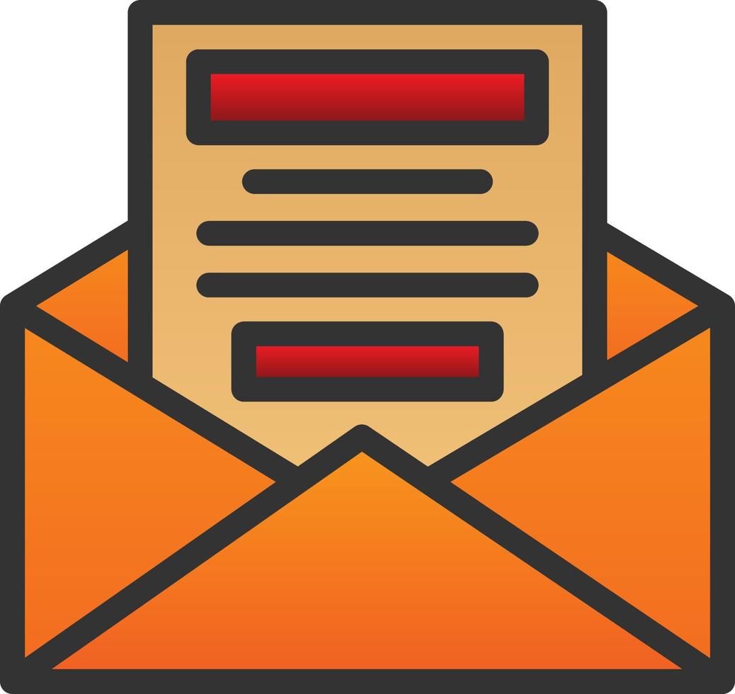 Newsletter Vector Icon Design