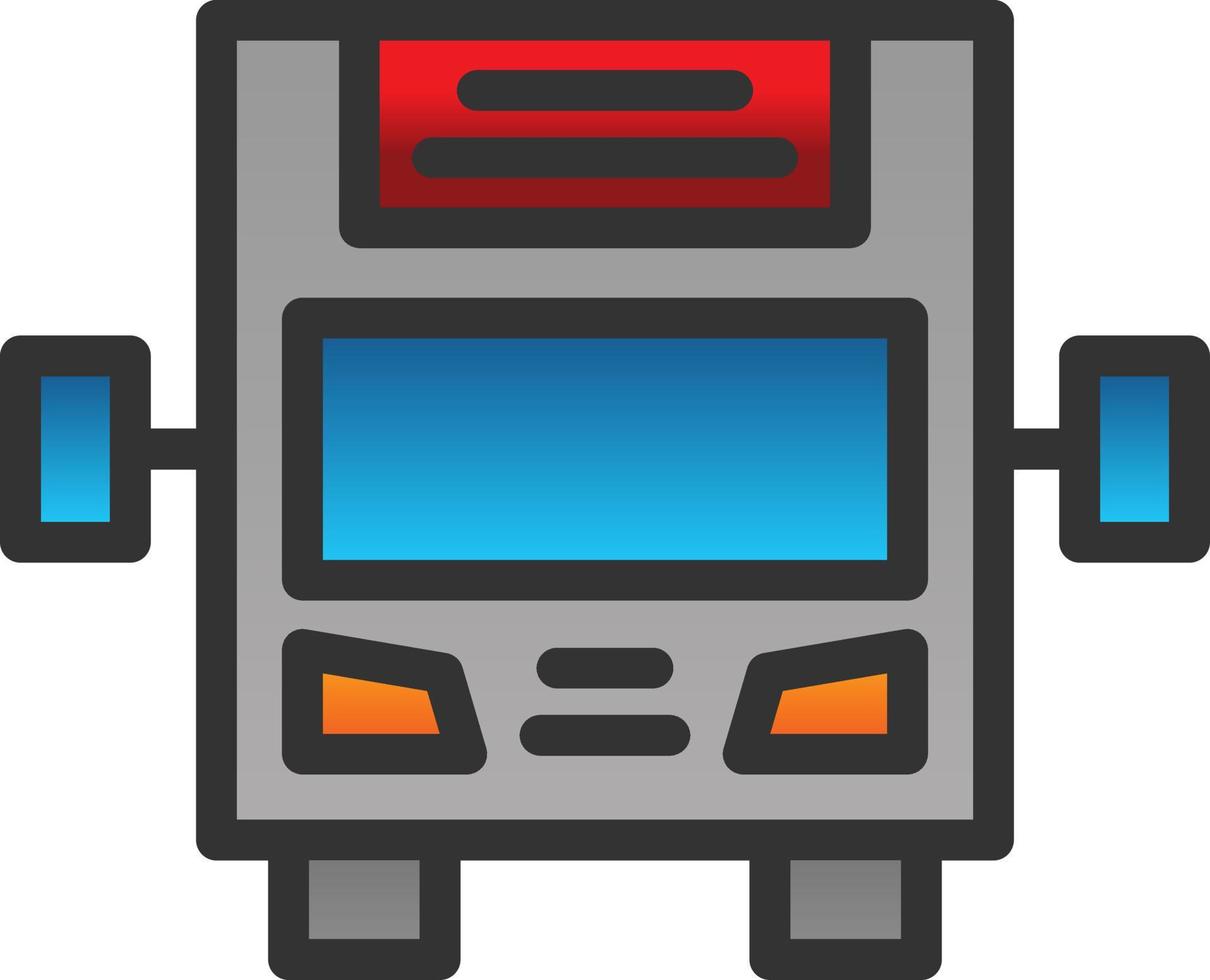 Bus Display Vector Icon Design
