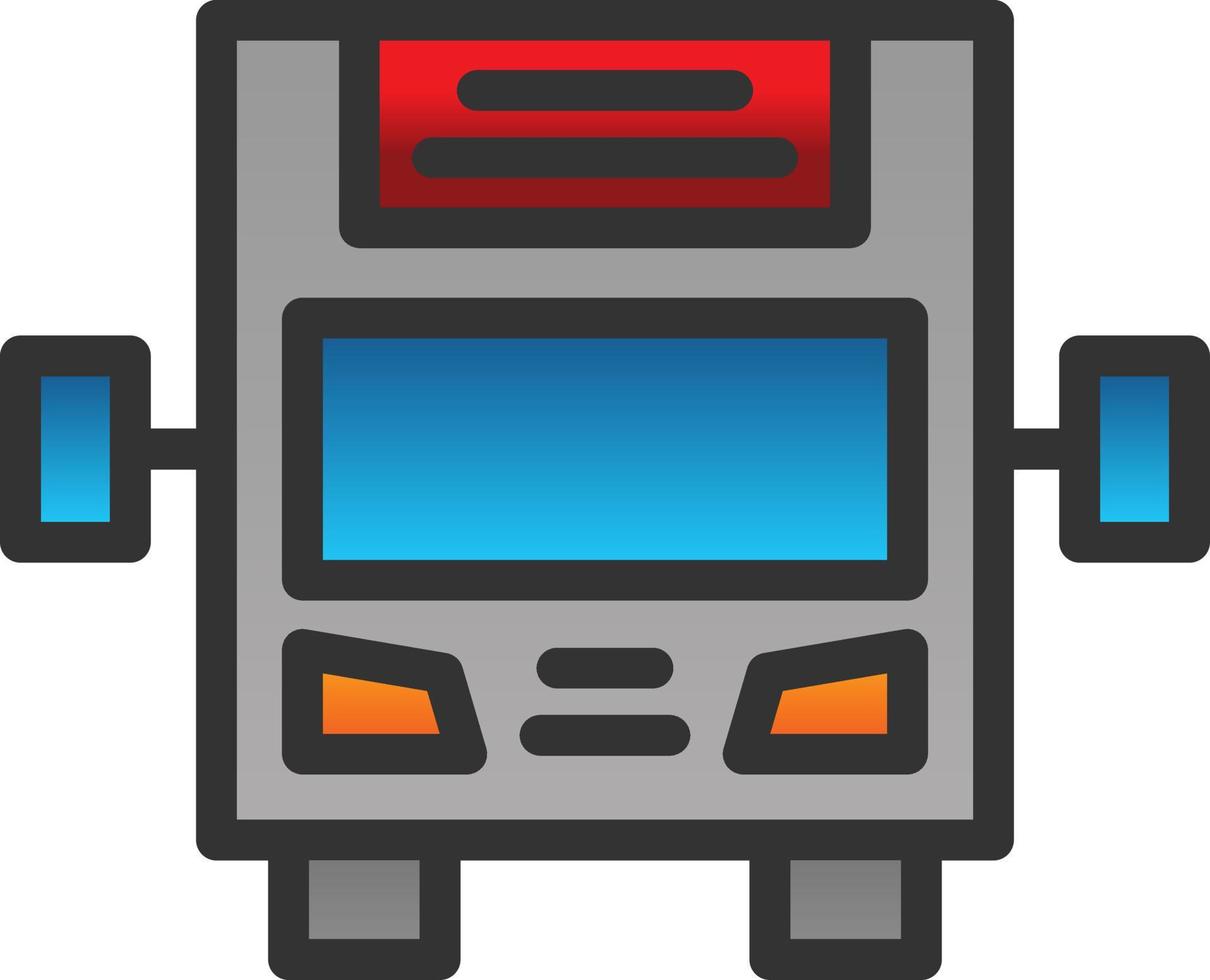 diseño de icono de vector de pantalla de bus