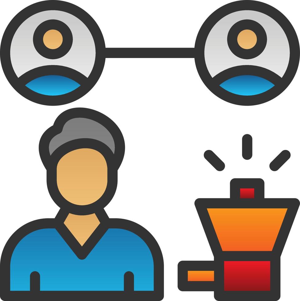 Public Relations Vector Icon Design