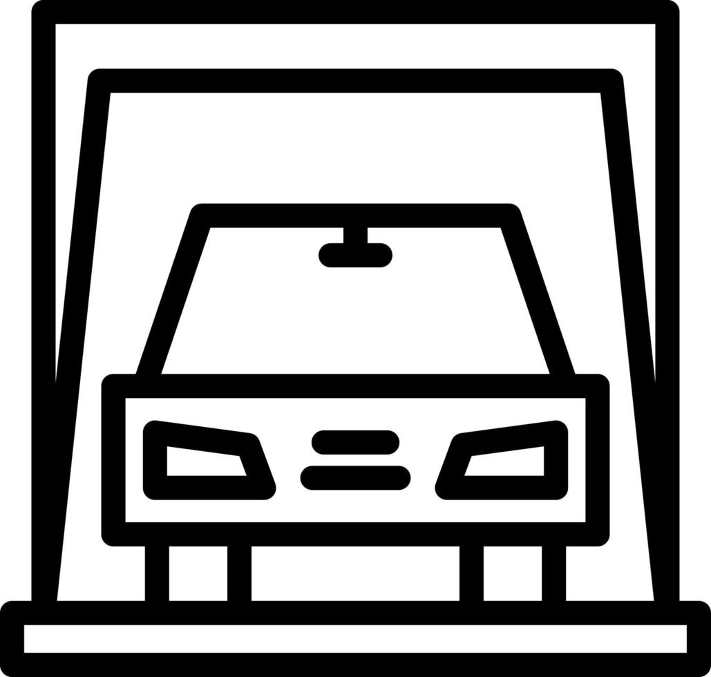 Car Display Vector Icon Design