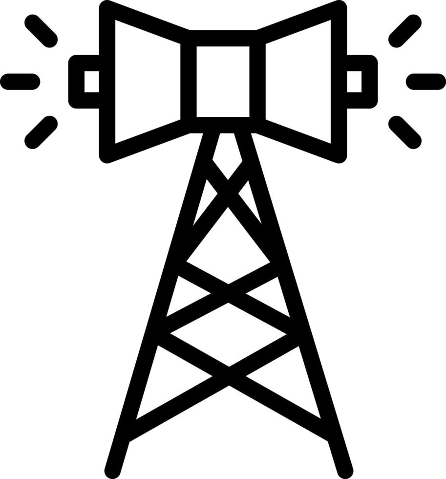 diseño de icono de vector de transmisión de radio