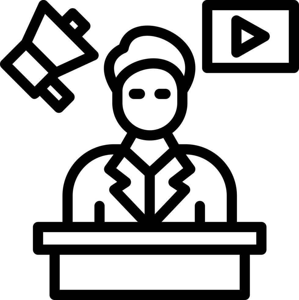Media Director Vector Icon Design