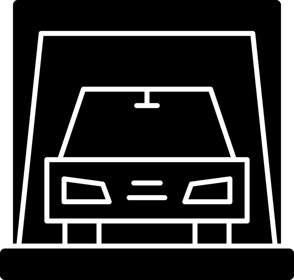 Car Display Vector Icon Design