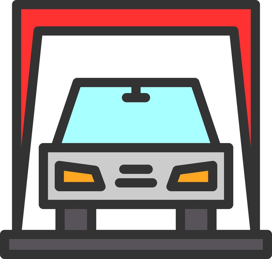 Car Display Vector Icon Design