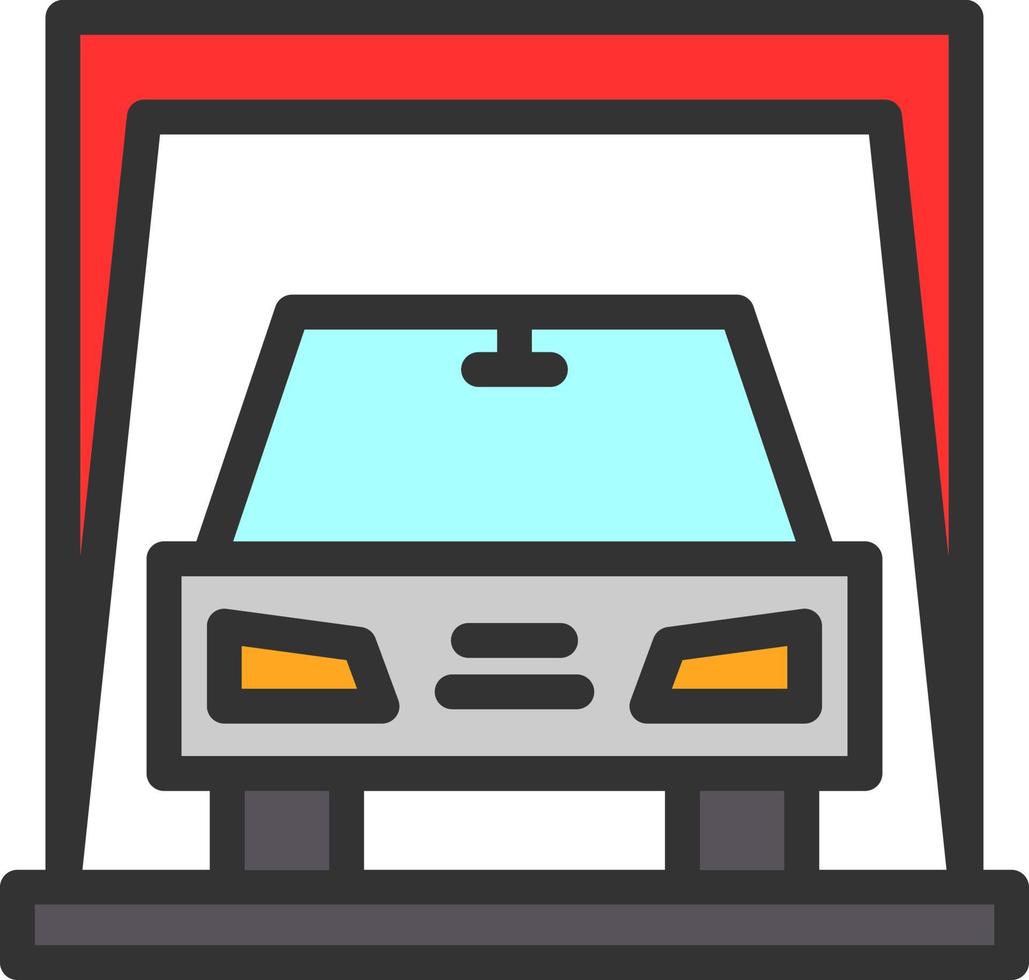 Car Display Vector Icon Design