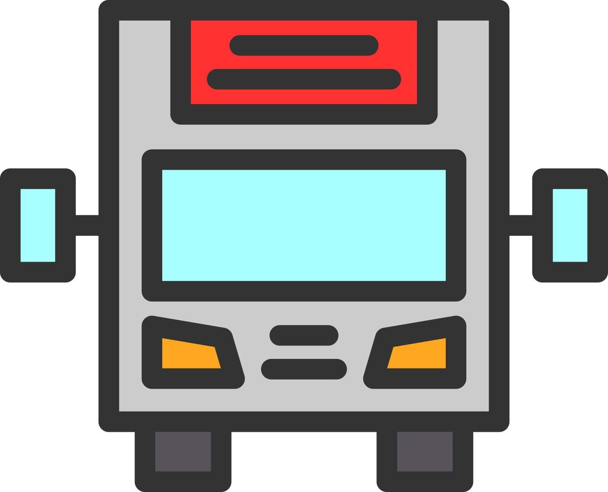 Bus Display Vector Icon Design