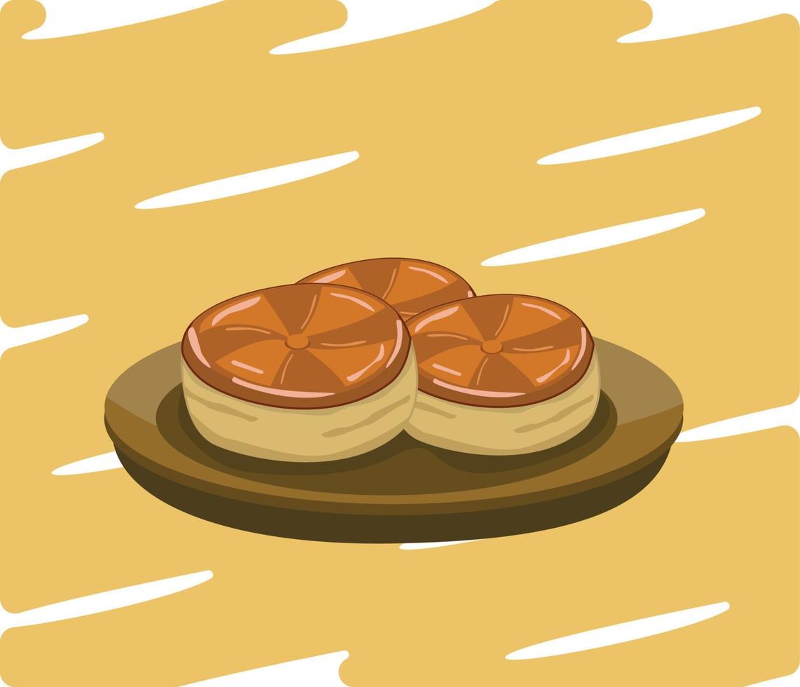 xiabing asaian cuisine flat design illustration vector