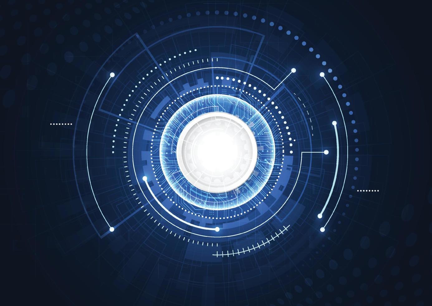 Abstract technology innovation communication concept digital blue design background. Vector illustration