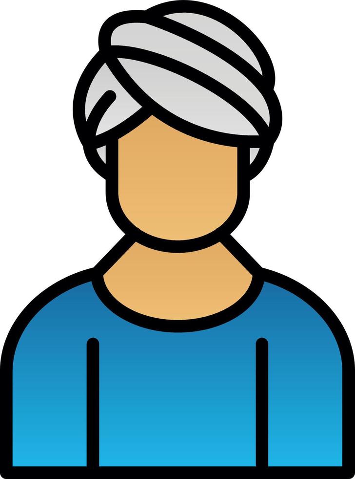 Hair Mask Vector Icon Design