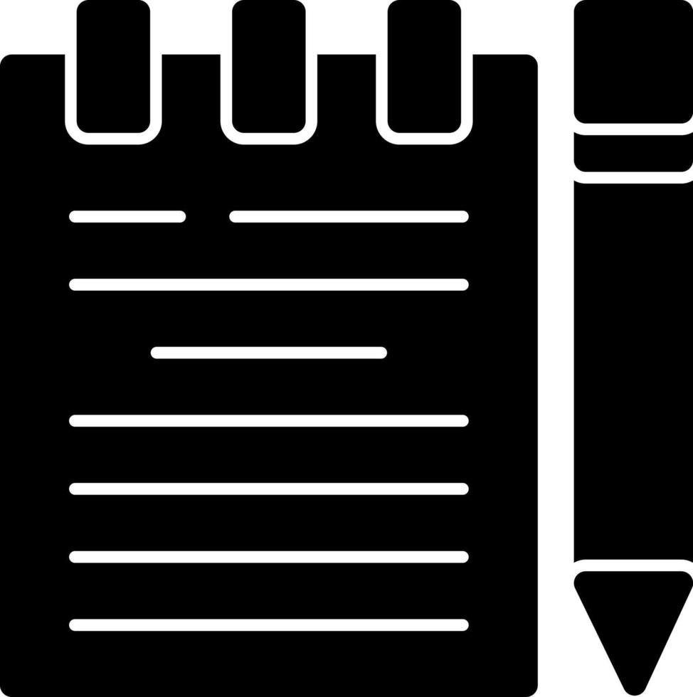Handwritten Notes Vector Icon Design