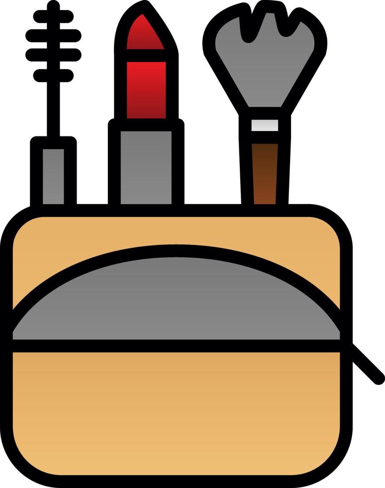 diseño de icono de vector de contenedor de maquillaje