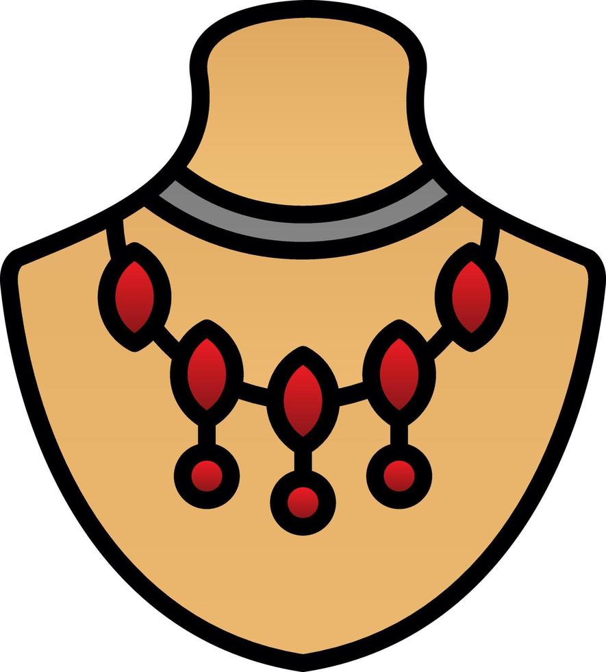 Necklace Vector Icon Design