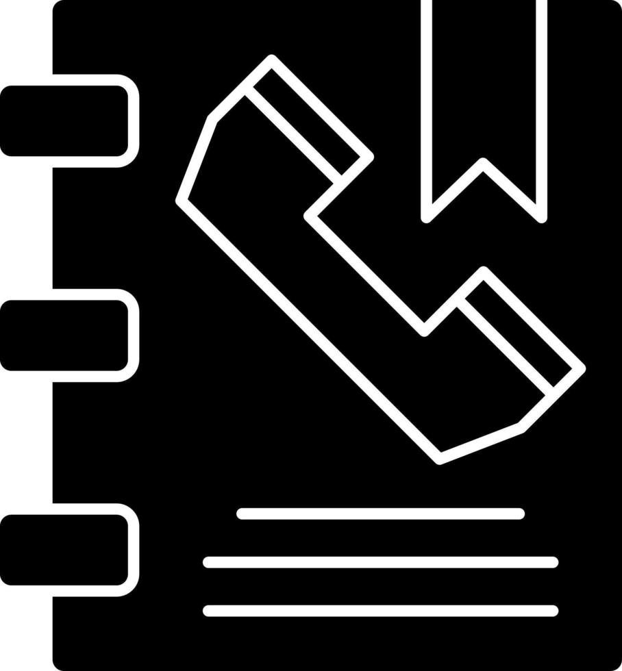 Phone Book Vector Icon Design