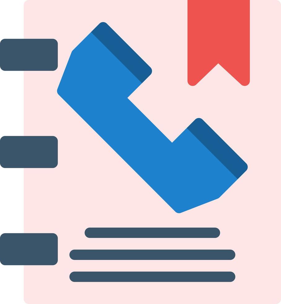 Phone Book Vector Icon Design