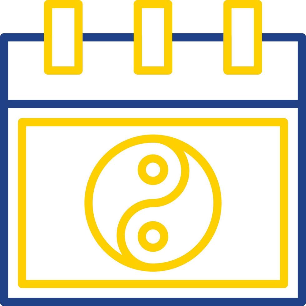 Chinese Calendar Vector Icon Design