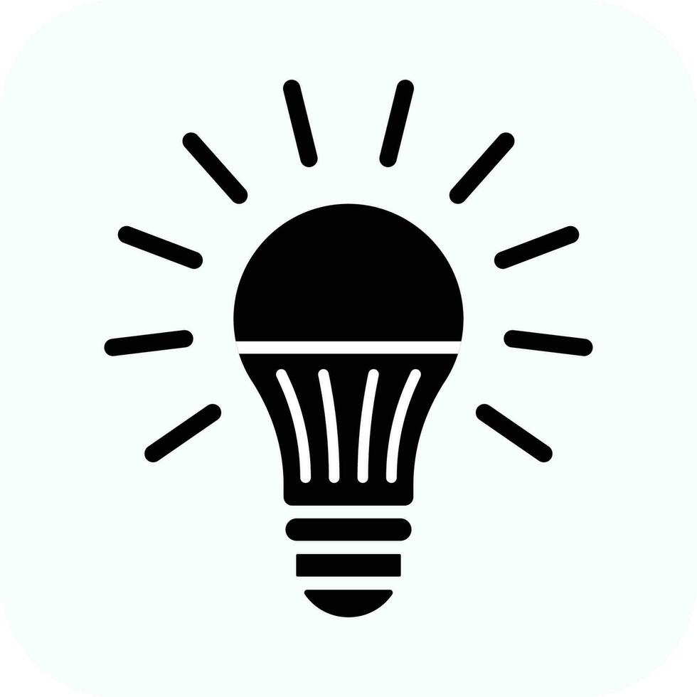 bulb idea icon. Light bulb icon symbol. vector