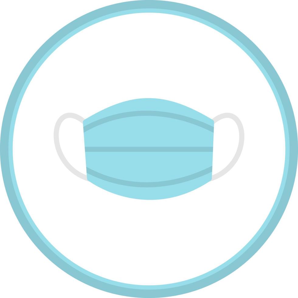 Face Mask Vector Icon Design