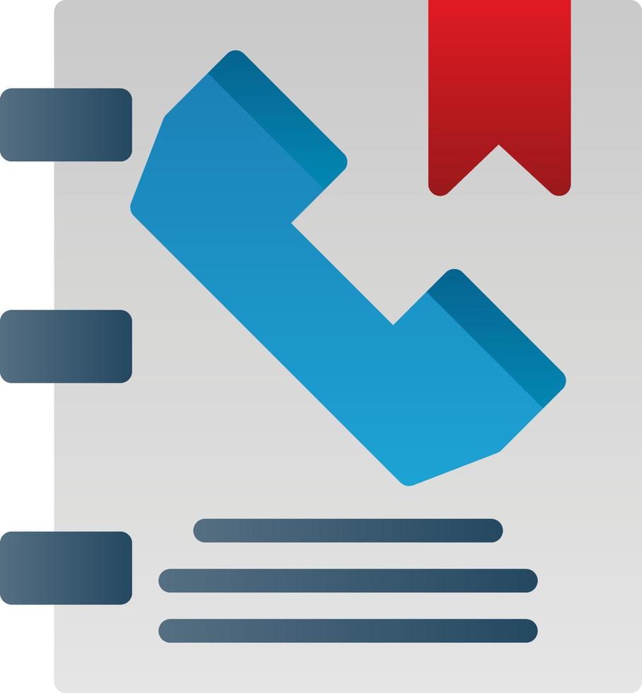 Phone Book Vector Icon Design