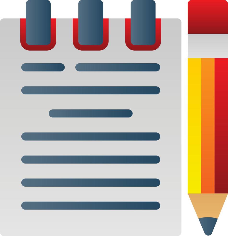 Handwritten Notes Vector Icon Design