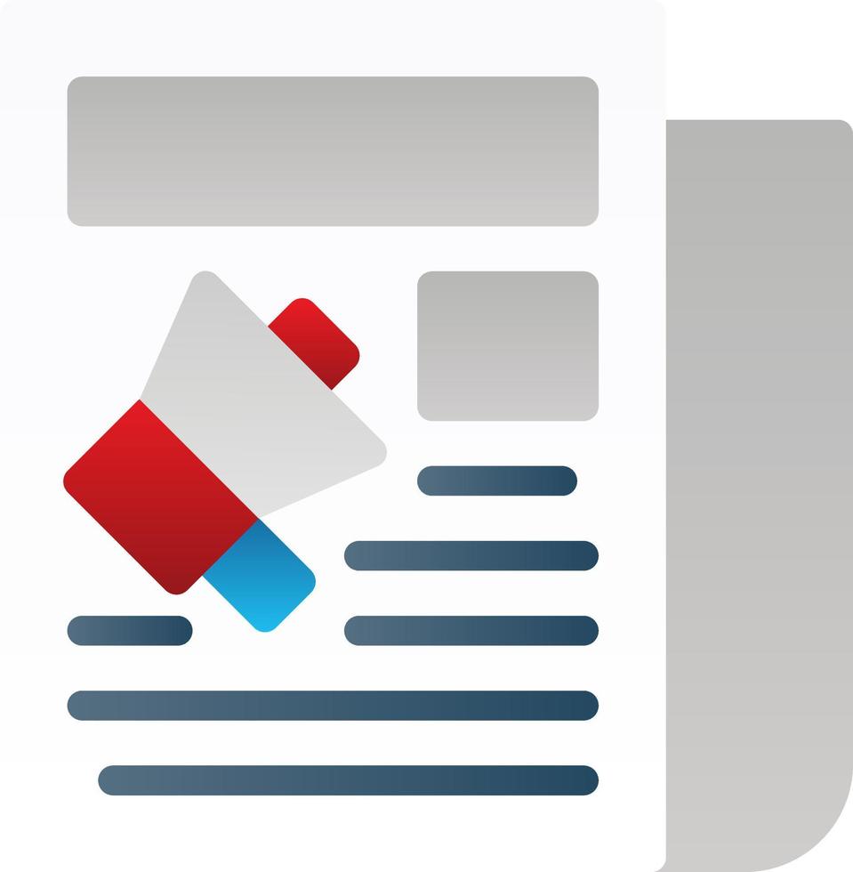 Print Advertisements Vector Icon Design
