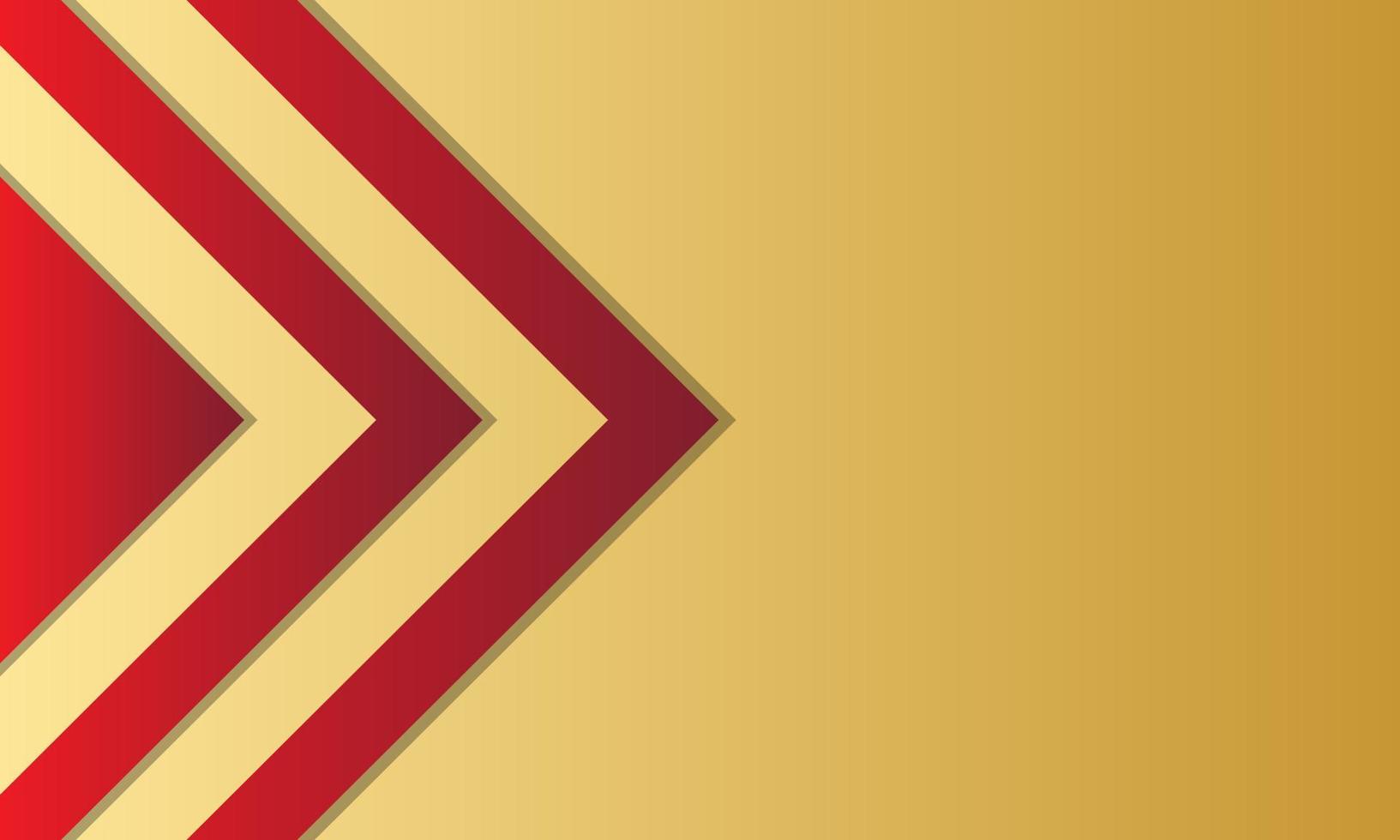 abstract background concept with stacking of geometric pattern, layers of blank red and gold for Business presentation vector