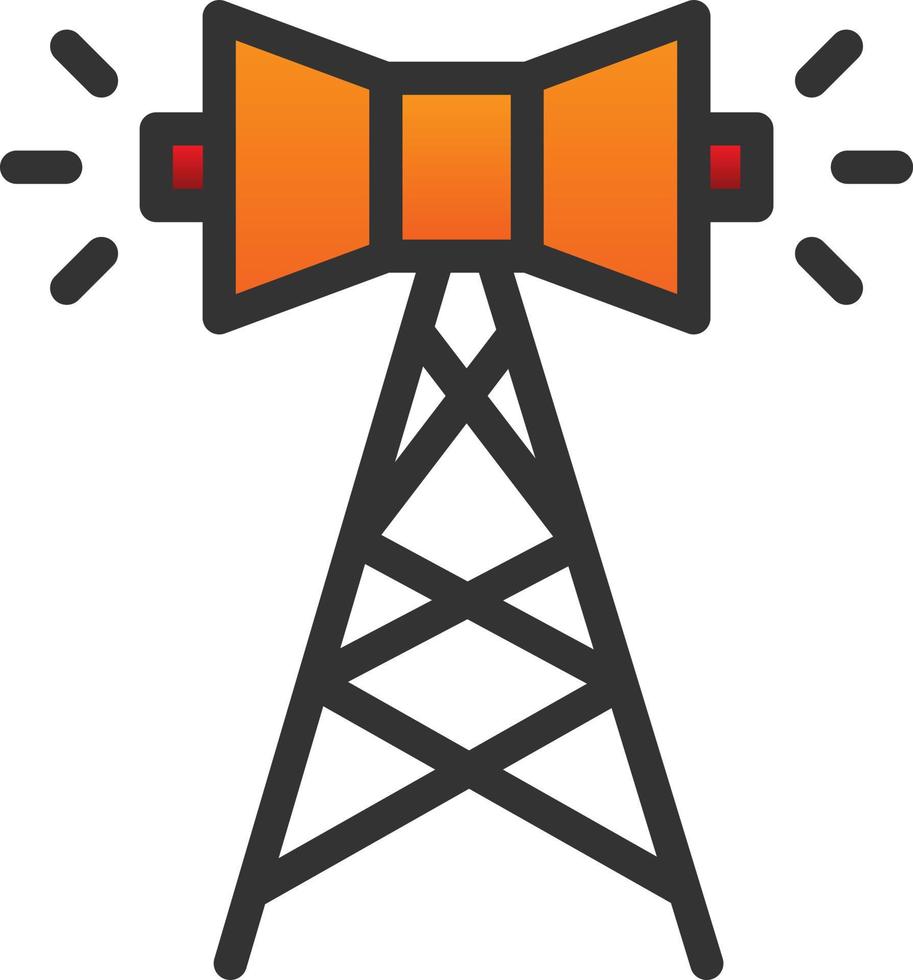 Radio Broadcast Vector Icon Design