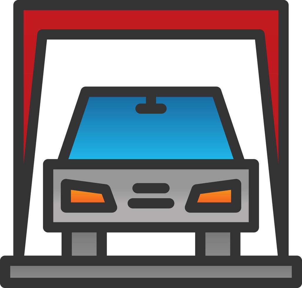 Car Display Vector Icon Design