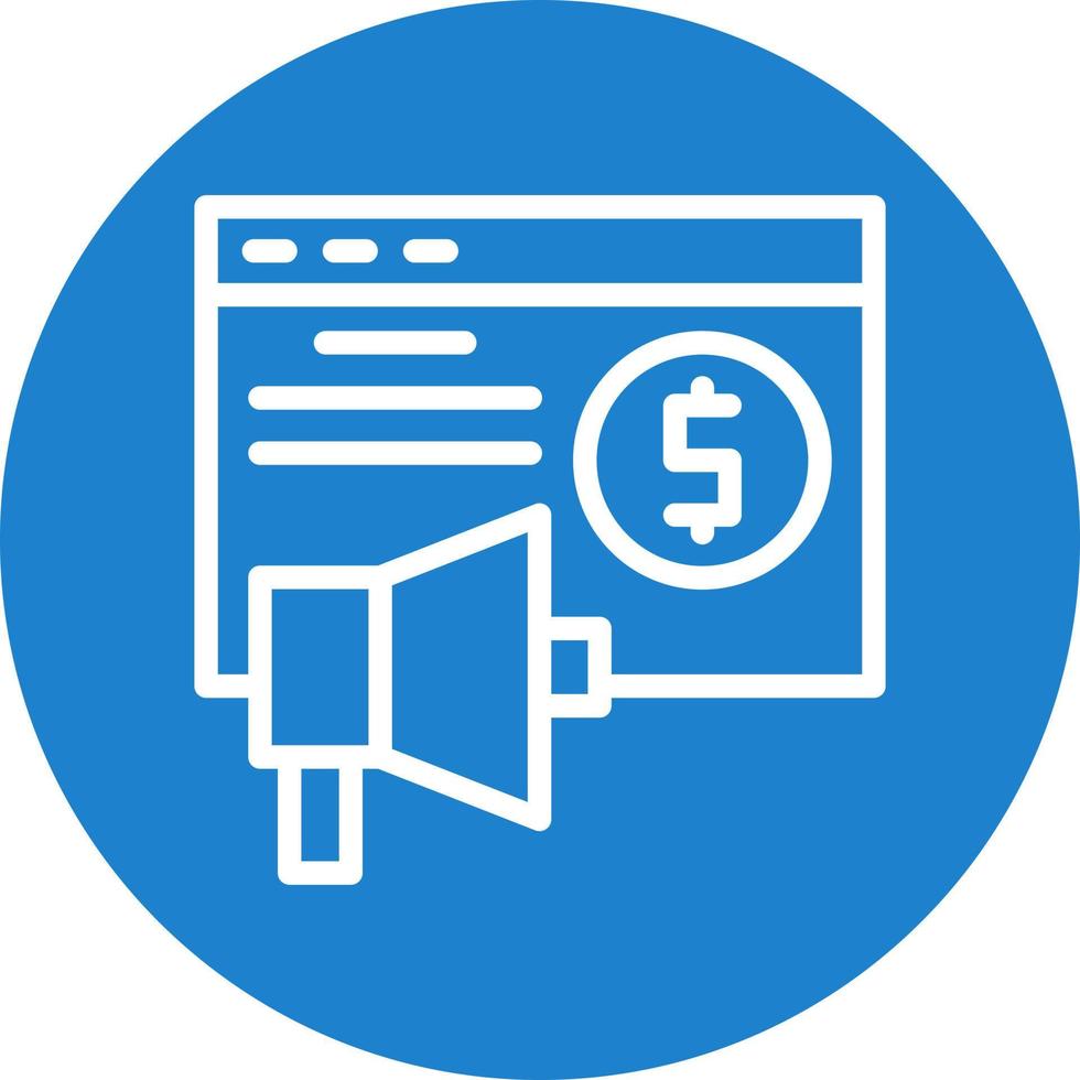 Advertising Sales Vector Icon Design